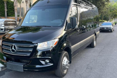 Bergen Limo provides a Rent to Rent Black Mercedes Sprinter van in NJ and NY